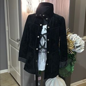 Black Brushed Suede Jacket